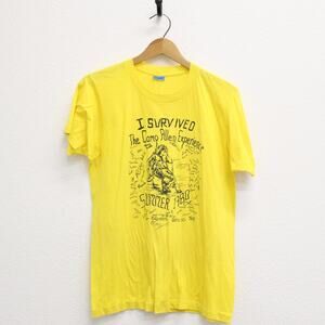 Vintage I Survived the Camp Allen Experience 1980 T Shirt Large